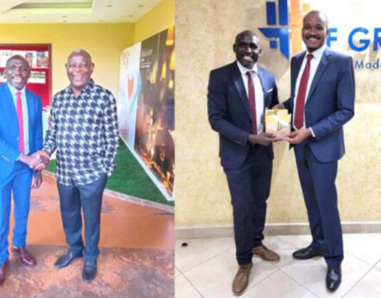 Prof. Fred Ogola and CEO James Mwangi