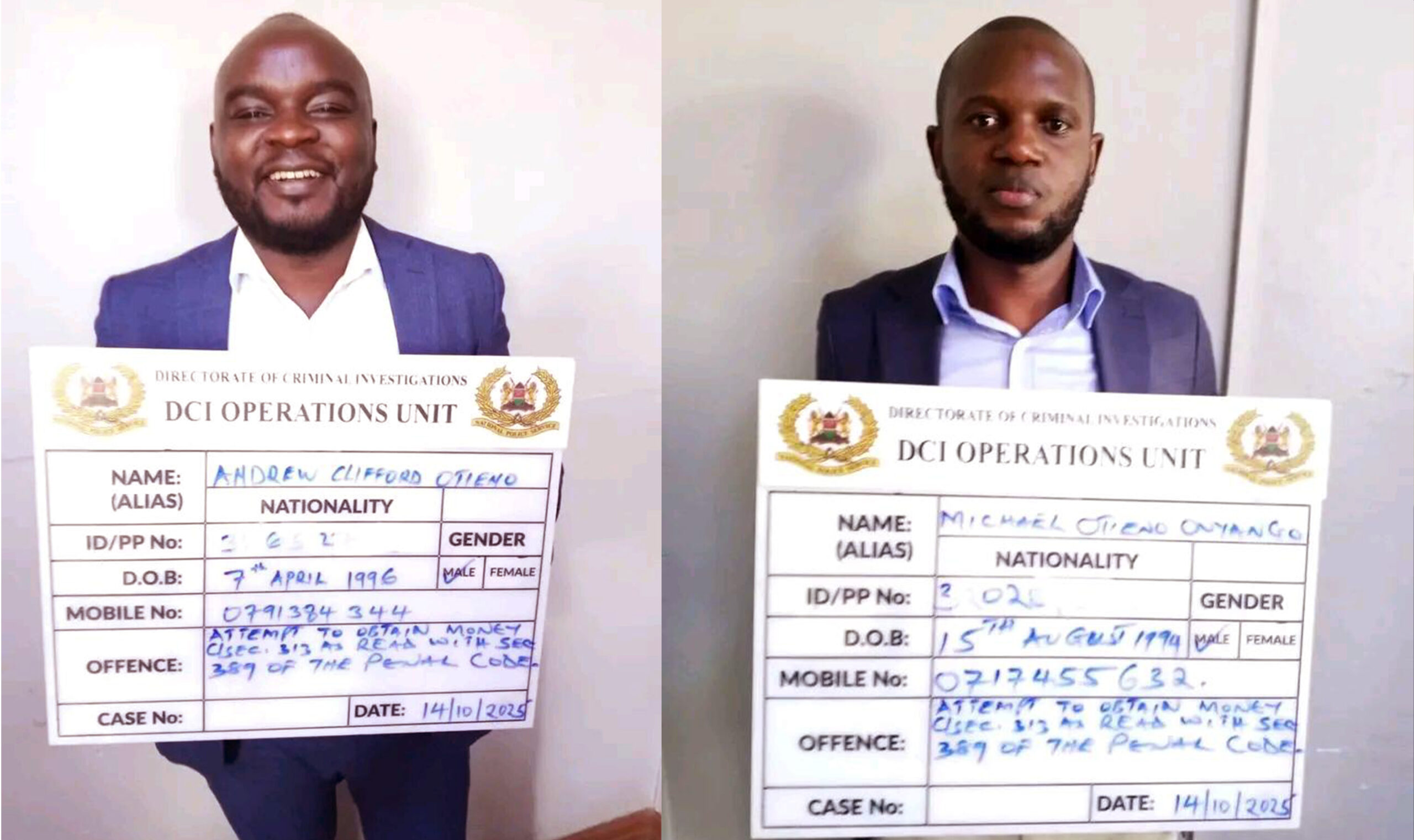 Michael Otieno Onyango and Andrew Clifford Otieno
