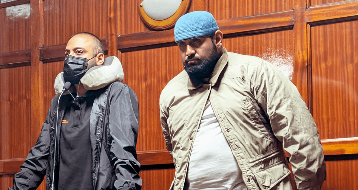 Ajip Haisam Majid and Ali Samir Abdalla in Nairobi court.