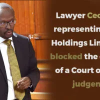 Lawyer Cecil Miller, representing Nyanja Holdings Limited